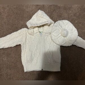Size 24 months zip up and cute hat.